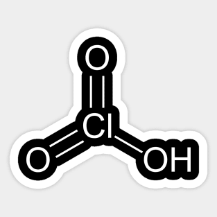 Chloric Acid HClO3 Sticker